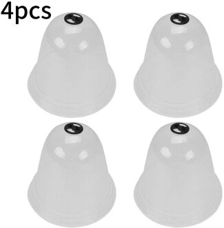 4 Stuks Plant Dome Bel Cover Anti-Freeze Transparante Plastic Kas Voor Outdoor Tuin Achtertuin Mini Protector Cover