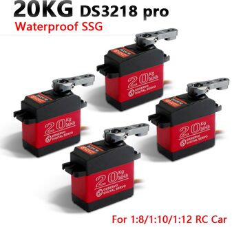4 stuks rc servo 20 KG DS3218 of PRO digitale servo baja servo hoge koppel en snelheid 0.09 S metalen gear voor 1/8 1/10 Schaal RC Auto 'S DS3218 PRO-270