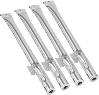 4 Stuks Rvs Brander Vervangen Onderdelen Porselein Staal Warmte Plaat Vervanging Voor Gas Grill Master