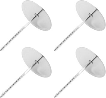 4 Stuks Rvs Cake Bakken Verwarming Core Bloem Decoreren Nagels Cake Cupcake Decor Gereedschap (L, diameter 5)