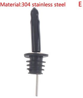 4 Stuks Rvs Whisky Liquor Olie Wijn Fles Schenker Cap Uitloop Stopper Mond Dispenser Barman Home Bar Party Accessoires grijs