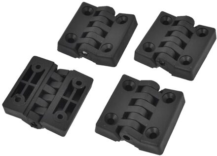 4 Stuks Scharnieren Voor Kabinet Deuren, Gemaakt Van Plastic, Versterkte, 40X40 Mm