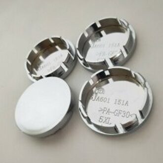 4 Stuks Set Auto Naafdeksel 56Mm Abs Chrome Velg Voertuigen