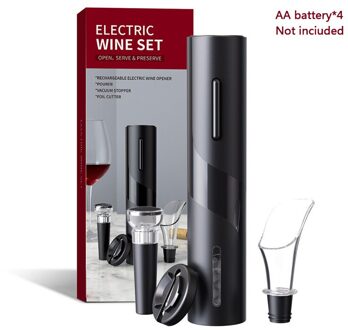 4 Stuks Set Elektrische Wein Opener Kreative Wiederaufladbare Automatische Korkenzieher Wein Flasche Opener Mit Usb Ladekabel Küch accu models4