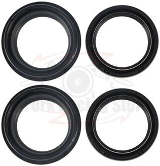 4 Stuks Set Kit Vork Oliekeerringen 2 Pcs & Dust Seals 2 Stuks Voor Honda CBX750 Mjo 1985 1986