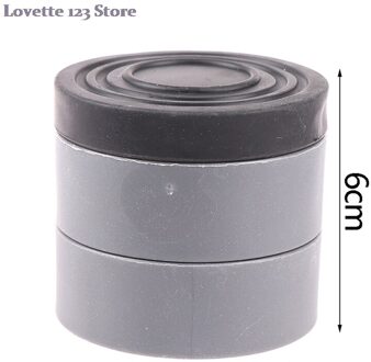 4 Stuks Shock En Noise Cancelling Wasmachine Droger Verhogen Hoogte Voeten Pads zwart