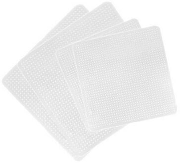4 Stuks Silicone Stretch Deksels Herbruikbare Luchtdicht Voedsel Wrap Covers Houden Verse Afdichting Kom Elastische Wrap Cover Keuken Kookgerei Deksels