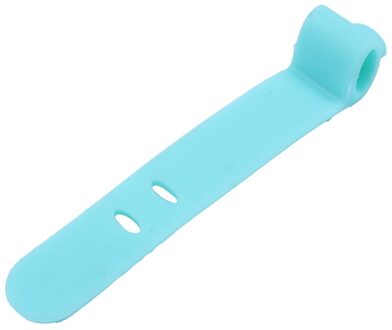 4 Stuks Siliconen Band Oortelefoon Opslag Tape Power Lijn Datakabel Tie Buiten Reizen Kabel Organizer Band Kantoor Zip Ties groen