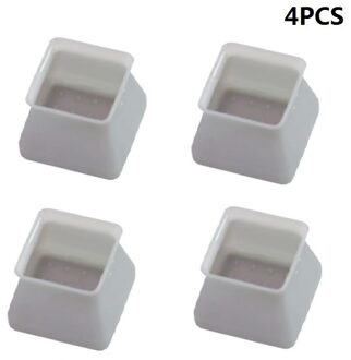 4 Stuks Stoel Benen Caps Siliconen Voeten Protector Pads Tafel Stoel Voet Cover Antislip Tafel Stoel Been Caps meubels Bescherming Mat grijs