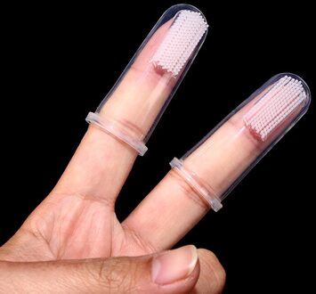 4 Stuks Super Zachte Huisdier Vinger Tandenborstel Teddy Hond Borstel Slechte Adem Tandsteen Tanden Tool Hond Kat Silicagel Reiniging levert