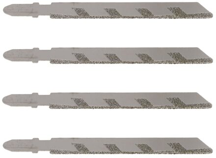 4 Stuks T-Schacht Legering Diamant Jigsaw Blade Voor Marmer Steen Graniet Tegel Keramische