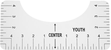 4 Stuks T-shirt Gids Heerser Met Maattabel Naaien Centreren Uitlijning Tekening Sjabloon Craft Tool Set Naaien Accessoire 10X 4.5duim