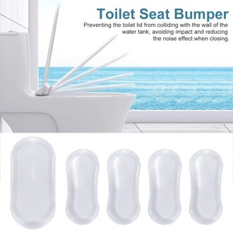 4 Stuks Transparante Sterke Lijm Schokbestendig Buffer Toiletbril Bumper Badkamer Hygiënische Vervangende Onderdelen Beschermende Siliconen