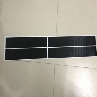 4 Stuks Universele Auto Instaplijsten Sticker Koolstofvezel Scuff Cover Protector Anti-Scratch Auto Waterdichte Sticker Auto Decor