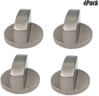 4 Stuks Universele Metalen Draaischakelaar Controle Knoppen Vervanging Accessoire Voor Keuken Fornuis Gasfornuis Oven Kookplaat Kichen Gereedschap