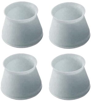 4 stuks Universele Ronde antislip Tafel Stoel Been Mat Voet Pad Floor Anti-Kras Protector Cover Blauw