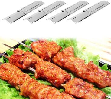 4 Stuks Universele Verstelbare Porselein Gecoat Grill Warmte Plaat Shield Brander Cover Outdoor Picknick Accessoires