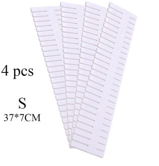 4 Stuks Verstelbare Lade Divider Diy Plastic Lade Separator Kastladen Grid Huishoudelijke Ondergoed Sokken Storage Organizer S wit