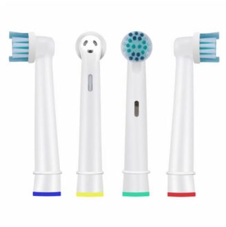 4 Stuks Vervanging Elektrische Tandenborstel Hoofd Vervangt Opzetborstel Dupont Borstelharen Voor Braun Voor Orale