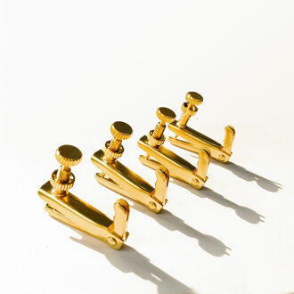4 Stuks Viool Fijnstemmer Richter Koper Nikkel Legering Voor 3/4 4/4 Viool Accessoires