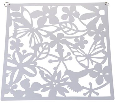 4 Stuks Vlinder Vogel Bloem Opknoping Scherm Partitie Divider Panel Room Gordijn Home Decor Wit