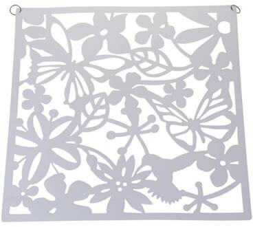4 Stuks Vlinder Vogel Bloem Opknoping Sn Partitie Divider Panel Room Gordijn Home Decor Wit