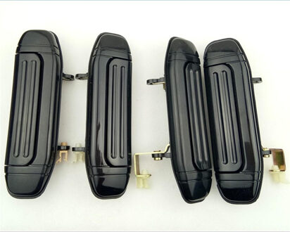 4 Stuks Volledige Set Auto Voor Achter Buitenste Deurklink Zwart Voor Mitsubishi Pajero Montero V31 V32 V33 V43 V46 v47