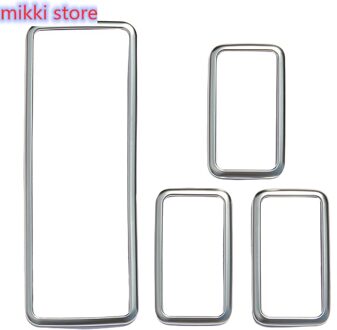 4 Stuks Voor Land Rover Range Rover Sport Rr Sport -Auto-Stijl Chrome Abs Venster Lift Knop frame Trim