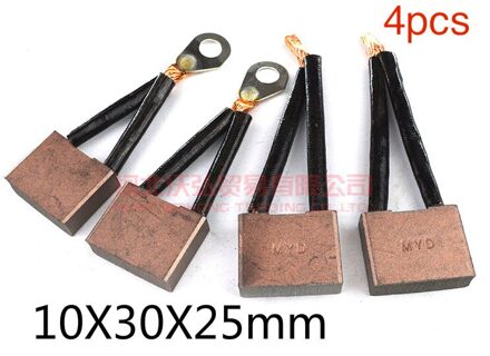 4 Stuks Voor Weichai 2827 Serie Starter Motor Carbon Borstel 10X30X25mm
