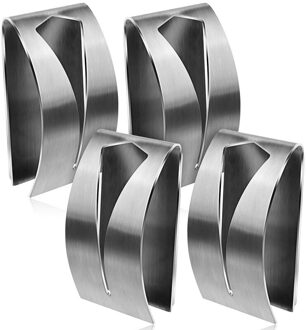 4 Stuks Zelfklevende Handdoekhaak Houder Grabber, Roestvrijstalen Keuken Schotel Handdoek Haak Muur Mount Non-Boren