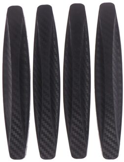 4 Stuks Zwarte Auto Deur Protector Soft Auto Deur Guard Edge Corner Bumper Guard Buffer Molding Protection Strip Auto Styling