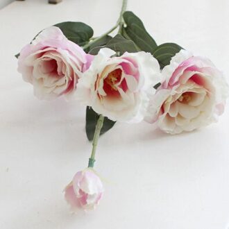 4 Takken Kunstzijde Bloem Eustoma Bloem Thuis Kamer Tafel Party Wedding Diy Fotografie Achtergrond Decoratie Bloem