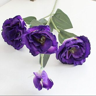 4 Takken Kunstzijde Bloem Eustoma Bloem Thuis Kamer Tafel Party Wedding Diy Fotografie Achtergrond Decoratie Bloem