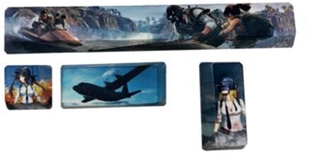 4 Toetsen/Set Spatiebalk Esc Voer Keycap Mechanische Toetsenbord Individualiteit Key Cap Voor Mx Schakelaars Sakura Pinguïn Walvis Set PUBG