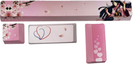 4 Toetsen/Set Spatiebalk Esc Voer Keycap Mechanische Toetsenbord Individualiteit Key Cap Voor Mx Schakelaars Sakura Pinguïn Walvis Set Yingniang