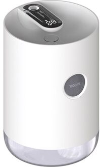 4 # Usb Oplaadbare 1 Liter Grote Capaciteit Luchtbevochtiger Aromatherapie Etherische Olie Diffuser Led Power Monitor Voor Home Office Gebruik wit