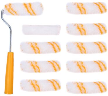 4 ''Verfroller Kit Handvat Huis Corrosiebestendigheid Kantoor Kamer Eenvoudig Te Bedienen Praktische Vervangbare Borstel Duurzaam Tool Muur