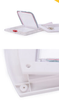 4 Way Locking Pet Deur Kat Flap Beveiliging Flap Huisdier Gate Kat Deur Kleine Honden Puppy Deur DIY Zwart