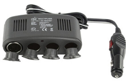 4-weg autoverdeeladapter 12 V + USB