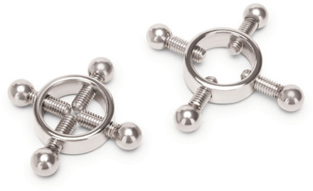 4-Weg Schroefnippel Klem - Zilver