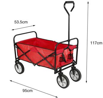 4 Wielen Opvouwbare Tuin Trolley Winkelwagen Tool Handkar Rode Vouwen Vervoer Metalen Stalen Trolley Tuin Outdoor Kar Hand Truck Hwc