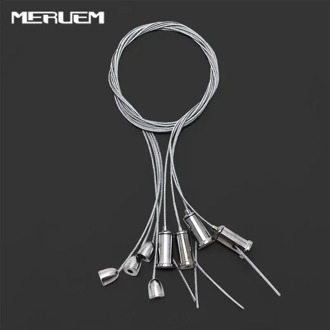 4 wires/lot 1.2m steel cable For lifting various panel lights 300*300,300*600,300*1200,600*600 all can be used without ceiling.