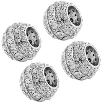 4 X Universal Ice Diamond Bling Crystal Hoofdsteun Kraag Interieur Head Rest Decor Auto Auto Truck SUV Voertuig styling EEN +