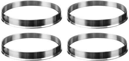 4 X Universele Aluminium Hub Centric Ring Wiel Spacer Set 74.1Mm O/D 72.6Mm I/D