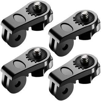 4 XUniversal Conversie Adapter 1/4 "Inch Mini Statief Schroef Mount voor GoPro Accessoires voor Sony Olympus en Andere Actie camera's