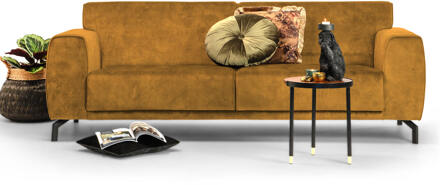 4-zits Bank 'Jill' Velvet, kleur gold