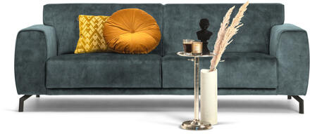 4-zits Bank 'Jill' Velvet, kleur petrol