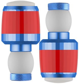 40 #1 Paar Fiets Stuur Grips Caps Led Handle Bar End Plugs Licht Lamp Waterdicht Veiligheidswaarschuwing Fiets licht BU