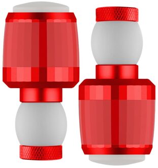 40 #1 Paar Fiets Stuur Grips Caps Led Handle Bar End Plugs Licht Lamp Waterdicht Veiligheidswaarschuwing Fiets licht rood
