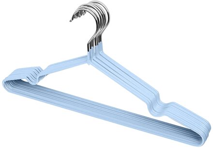 40 #10Pcs Kleurrijke Rubber & Rvs Hangers Voor Kleding Pinnen Non Slip Drogen Kledingrek Hanger Outdoor droogrek